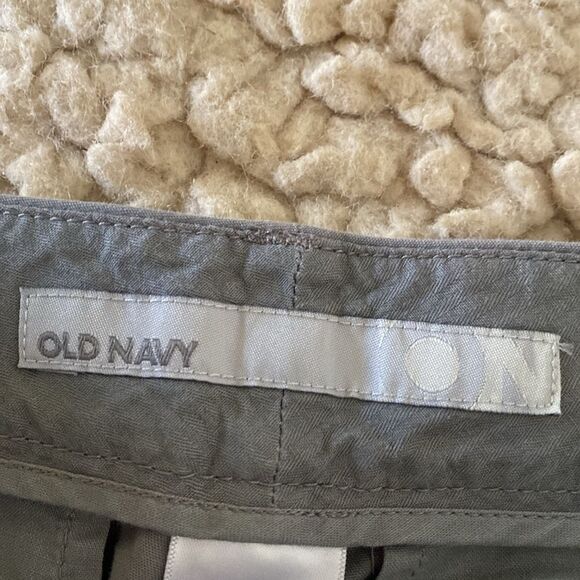 Old Navy Grey Low Rise Cotton Blend Career Ankle Straight Leg Zip Pants Size 6 - Picture 5 of 11